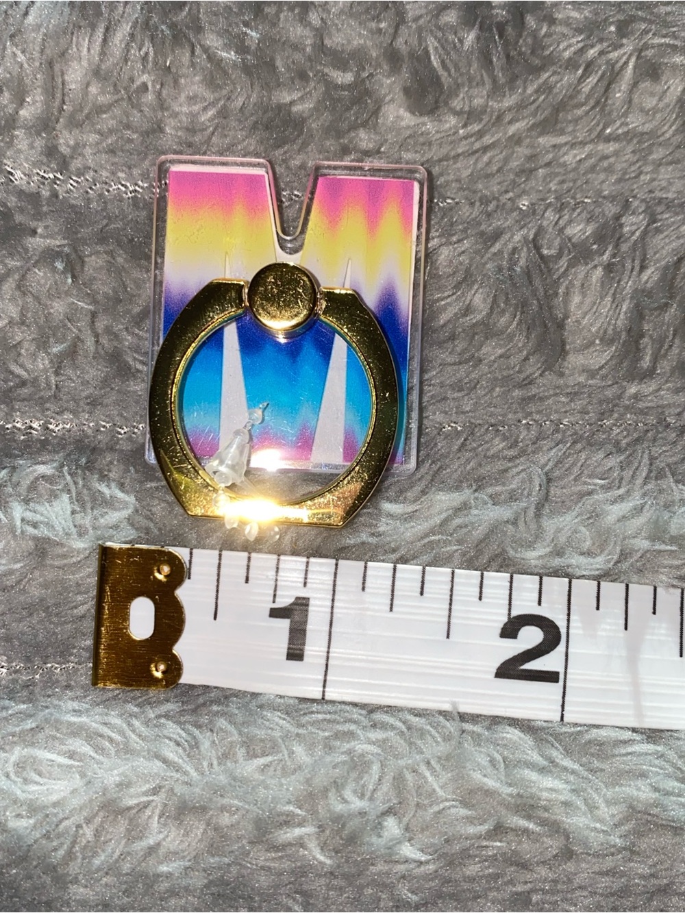 1-Popsocket Multicolor Acrylic Letter (M) - Picture 5 of 5